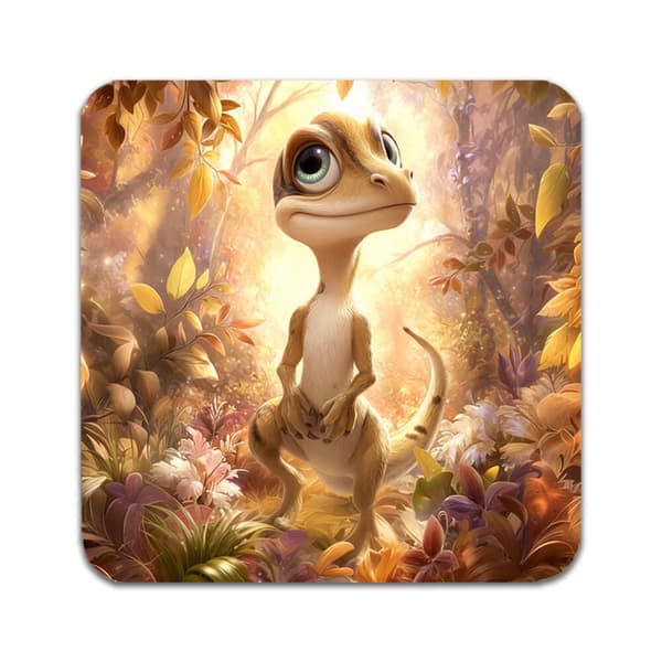 4 ST Dinosaurie Velociraptor Underlägg