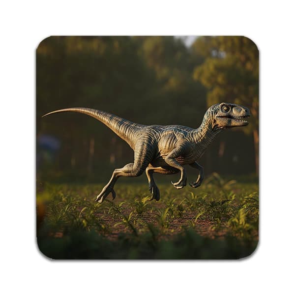 4 ST Dinosaurie Velociraptor Underlägg