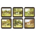Miniatyrbild 1 av 4: Set av underlägg - Pimpernel - Tally Ho - 6 olika design - Värmebeständig - Flera färger
