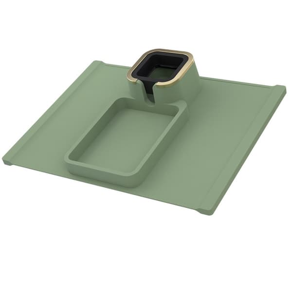 INF Silikon Soffa Underlägg: Dryck & Snacksbricka Grön