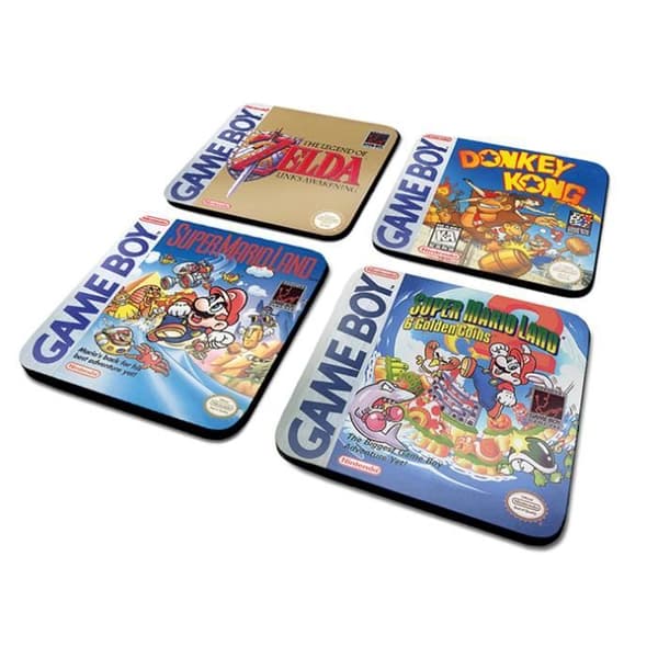 Siddunder - Nintendo - Gameboy - Set om 4 - Vit - Samling Pause Canap