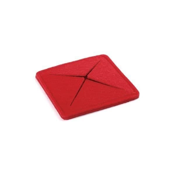 Underlägg - Glas 144701 - Svart - Filt - 10x10 cm - Vuxen