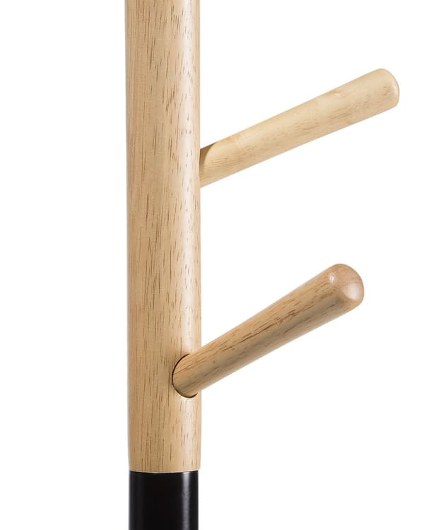 Sort Fyrretræ Knagerække 170 cm til Gangen til Frakker Moderne Stil