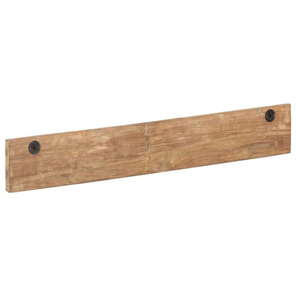 vidaXL Kroklist med 5 krokar 100x2,5x15 cm massivt återvunnet trä