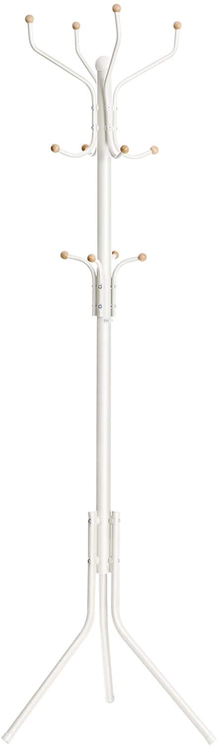 Klädhängare - Klädställ 182 cm högt - Vit/ek