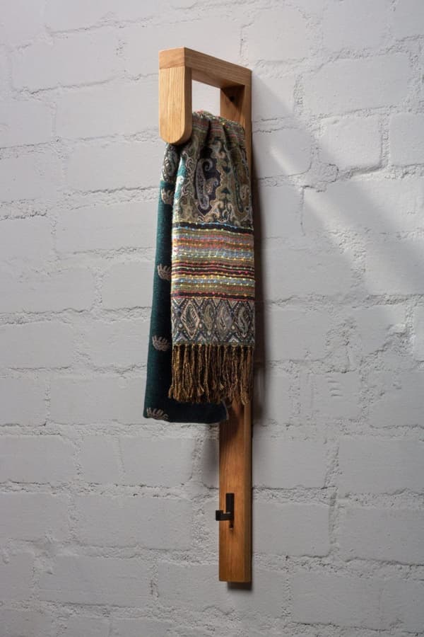 Garderobestang WOODY, oliebehandlet eg