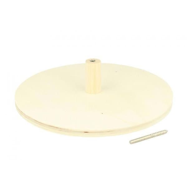 Klädkrok - Artémio - Rund - Trä - 20x5cm - Beige