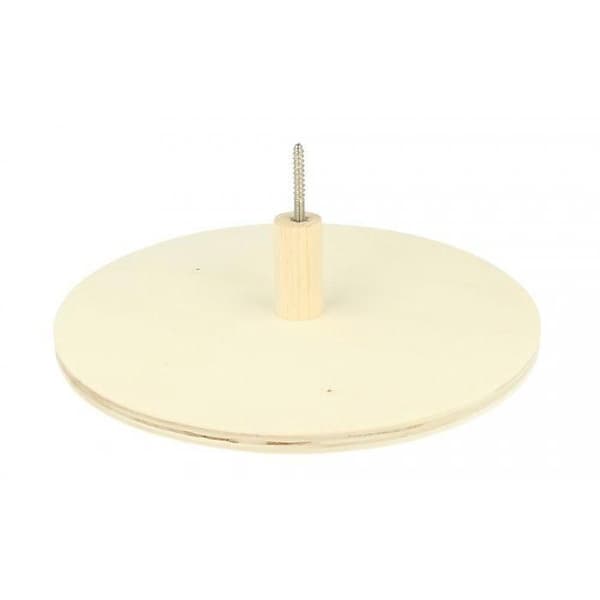 Klädkrok - Artémio - Rund - Trä - 20x5cm - Beige