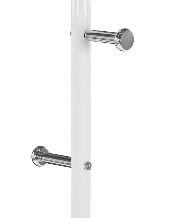 Klesstang Hvit Metall 175 x 50 cm Frittstående Stativ