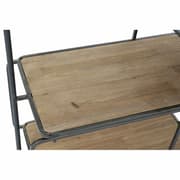 Hallbord DKD Home Decor Sort Metal Brun Fyrretræ (44 x 100 x 183 cm)
