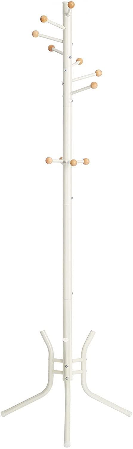 Rootz klädhängare - Garderob - Modern - Vit och träfärg - 53,5 x 53,5 x 173 cm