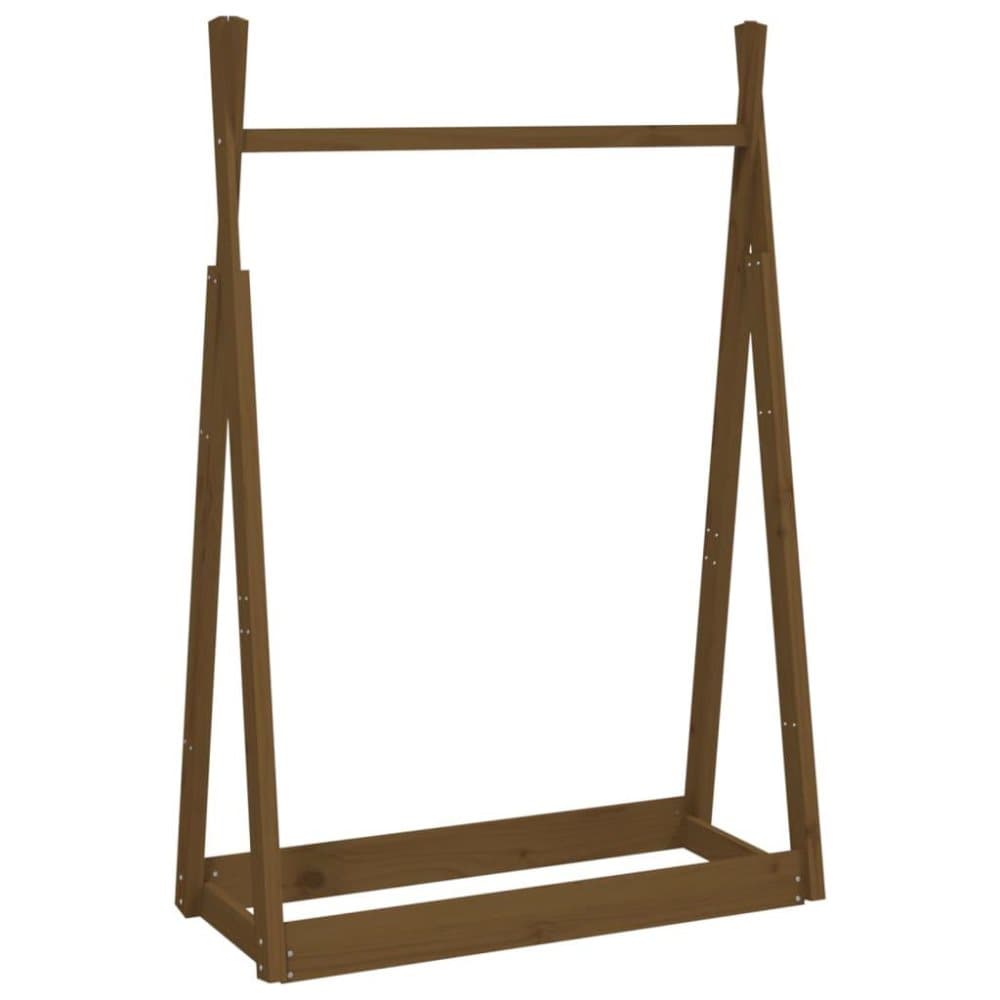 vidaXL Klädställning honungsbrun 100x45x150 cm massiv furu