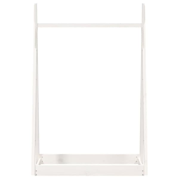 vidaXL tøjstativ 100x45x150 cm massivt fyrretræ hvid