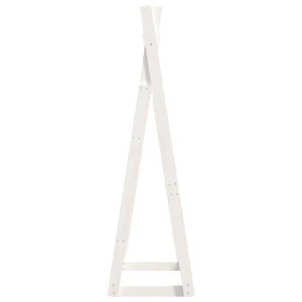 vidaXL tøjstativ 100x45x150 cm massivt fyrretræ hvid