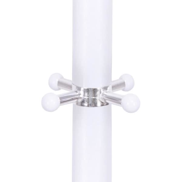 Klädhängare - SPRINGOS - Metallstativ - 176 cm - 14 krokar - Marmorbas