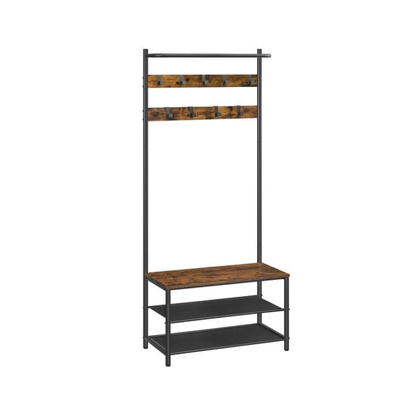 Rootz knageholder - knageholder med bænk - knagerække - stående knageholder - vægmonteret knageholder - Fritstående knageholder - Industriel knagehold