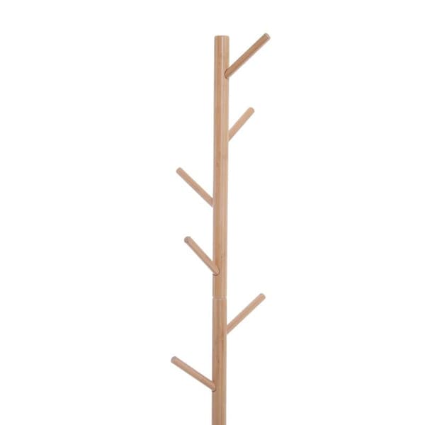 Rootz Klädställ - Klädkrok - Klädhängare - Förvaringsbänk - Träddesign - Naturligt trä - 40Lx30Wx180H cm