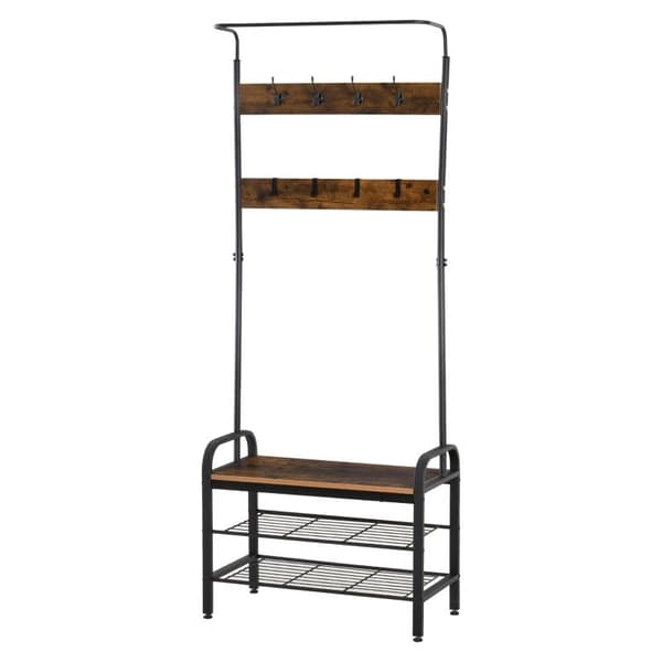Rootz klädhängare - Skoställ - Klädställ - Hallträd - 72 x 34 x 185 cm