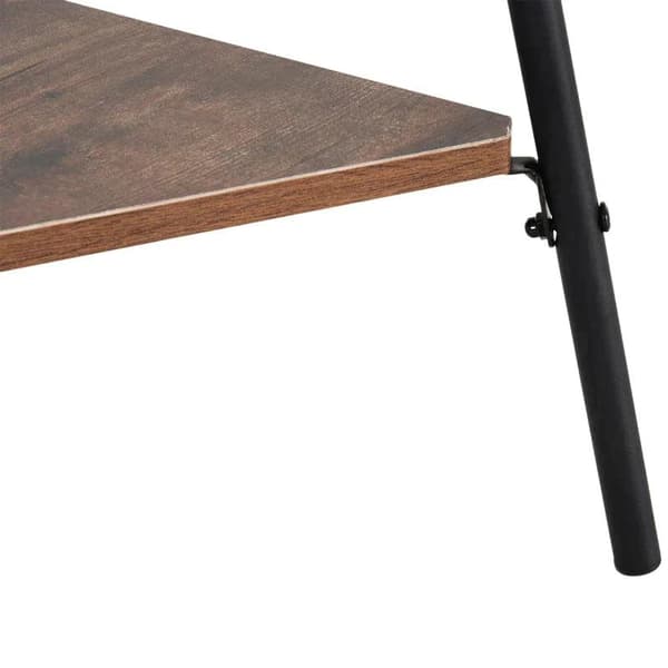 Rootz Coat Stand - Tøjstativ - 6 kroge - Metal - Sort - 32,5 x 45,5 x 182 cm