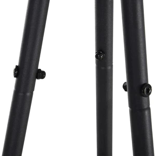 Rootz Coat Stand - Tøjstativ - 6 kroge - Metal - Sort - 32,5 x 45,5 x 182 cm