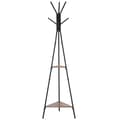 Miniatyrbillede 1 af 8: Rootz Coat Stand - Tøjstativ - 6 kroge - Metal - Sort - 32,5 x 45,5 x 182 cm