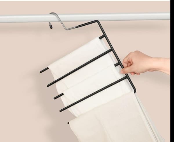 Rootz-bøjler - Flere bøjler - Sæt med 4 bøjler - Tøjbøjler - knagerækker - plastikbøjler - skridsikre bøjler - Pladsbesparende bøjler - Metal med PVC-