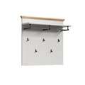 Miniatyrbillede 1 af 5: Rootz Wall Organizer - Wall Mount - Wall Shelf - Wall Unit - Wall Storage - Hanging Panel - Light Grey/Artisan Oak - 91x82x27cm