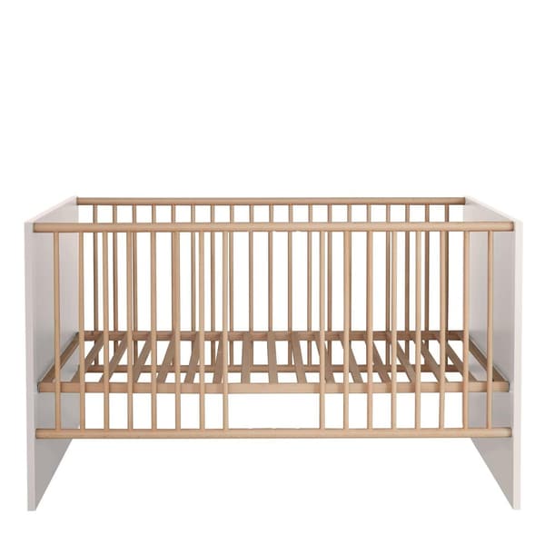 Rootz Baby Bed - Children's Cot - Infant Sleeper - Toddler Bedstead - Nursery Furniture - Child Resting Place - White - 144 x 83 x 78 cm