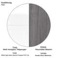 Miniatyrbillede 6 af 7: Rootz Wardrobe - Closet - Clothes Cabinet - Storage Unit - Organizer - Apparel Armoire - White - 60 x 191 x 35 cm