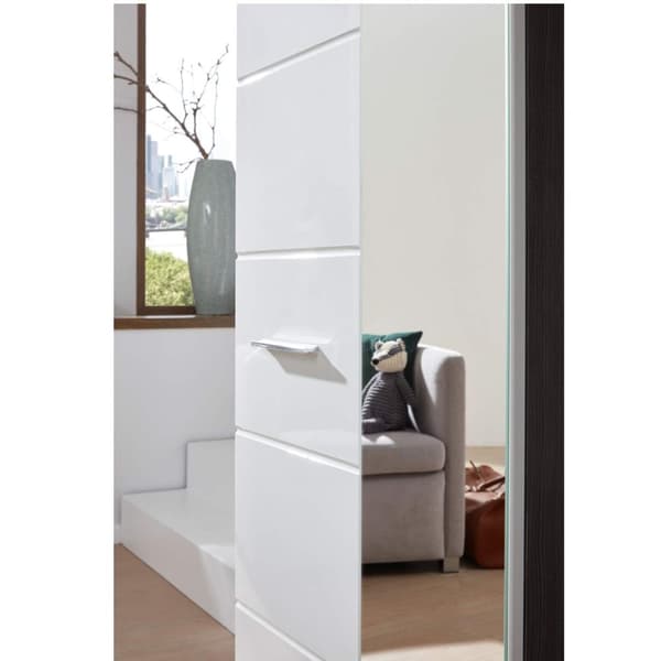 Rootz Wardrobe - Closet - Clothes Cabinet - Storage Unit - Organizer - Apparel Armoire - White - 60 x 191 x 35 cm