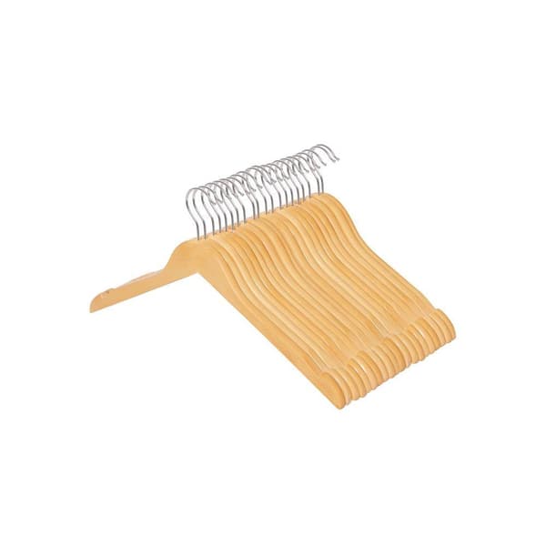 Rootz-ripustin - Puinen ripustin - Vaateripustin - 20 ripustimen sarja - Takinripustin - Vaateripustin - Vaateripustin - Massiivipuu - Luonnollinen -