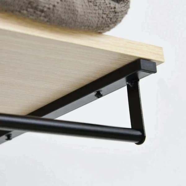 Rootz 2-in-1 Coat Rack Set - Clothes rack Rack - Bench Seat - Bench - Wall Coat Rack - 6 Hooks