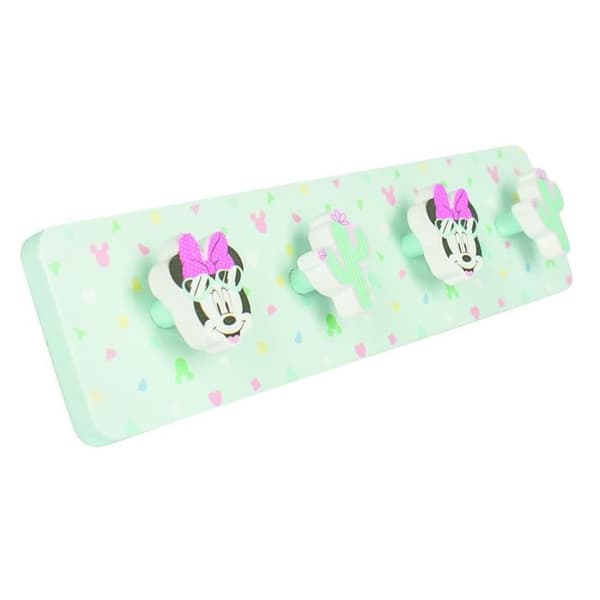 Disney vägg klädhängare Minnie Mouse tjejer 40 cm mintgrönt trä