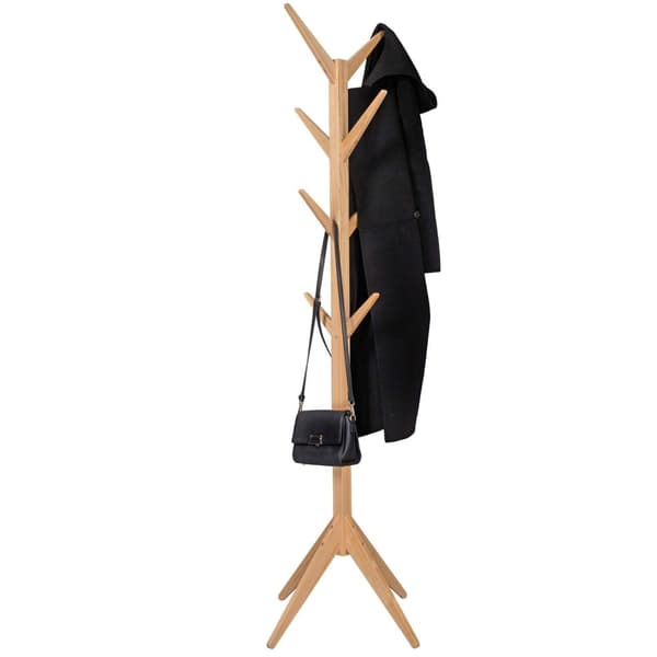 Rootz-vaateteline - Vaatekaappiteline - Vaatepidike - Vaateripustin - Vaatteiden järjestäjä - Asunäyttö - Takkipuu - Luonnollinen - 180 cm Korkeus x 4