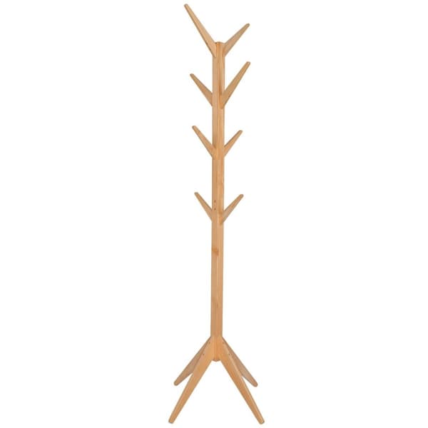 Rootz-vaateteline - Vaatekaappiteline - Vaatepidike - Vaateripustin - Vaatteiden järjestäjä - Asunäyttö - Takkipuu - Luonnollinen - 180 cm Korkeus x 4