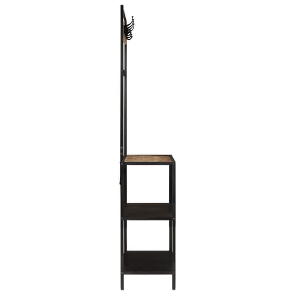 vidaXL knagerække 90x35x180 cm massivt mangotræ og jern