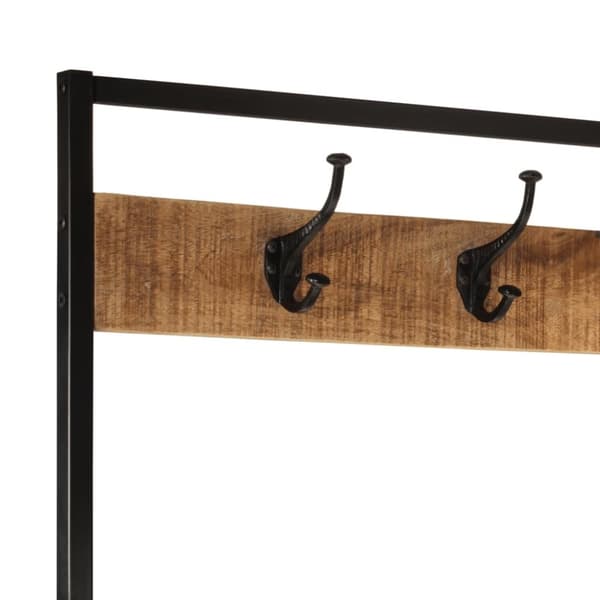 vidaXL Stumtjener 90x35x180 cm heltre mango og jern