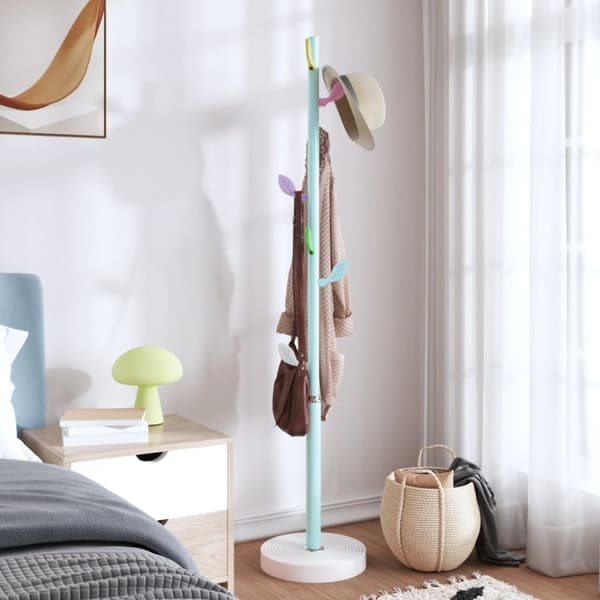 vidaXL Klädhängare blå 172 cm pulverlackerat järn