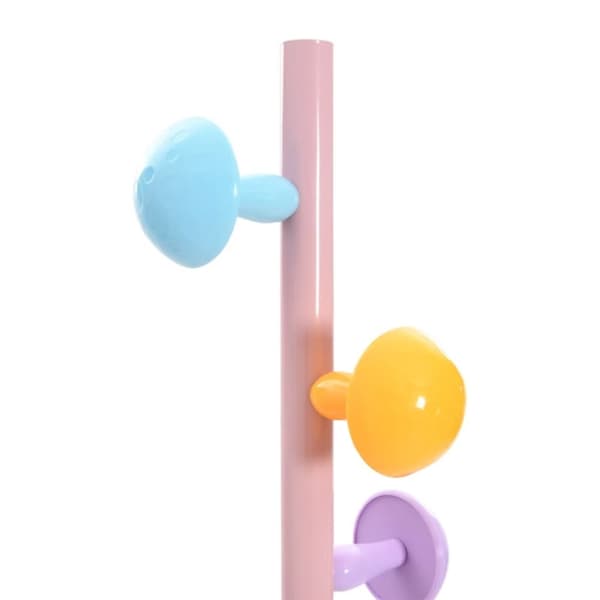 vidaXL Klädhängare rosa 172 cm pulverlackerat järn