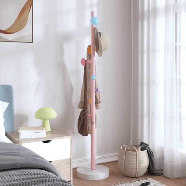 vidaXL Klädhängare rosa 172 cm pulverlackerat järn