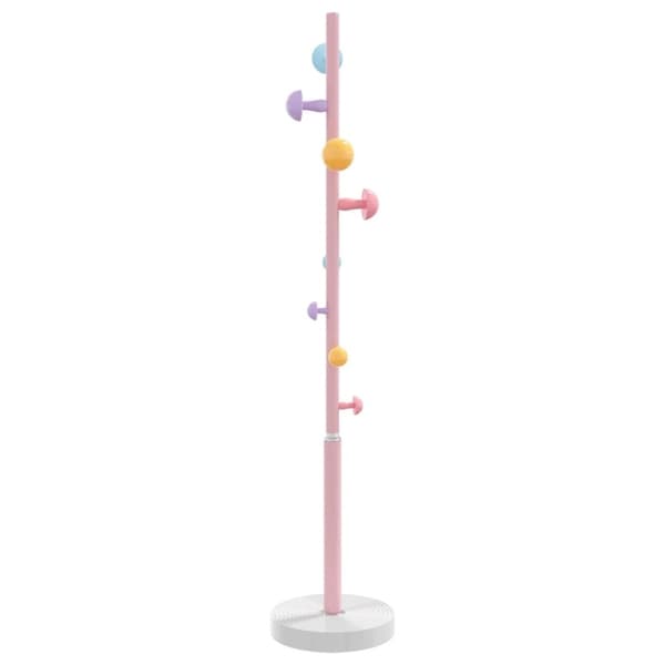 vidaXL stumtjener 172 cm pulverlakeret jern lyserød