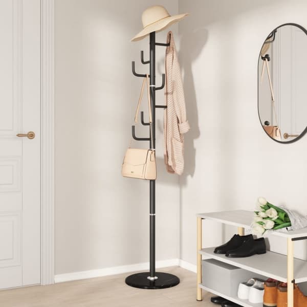 vidaXL stumtjener 183 cm pulverlakeret jern sort
