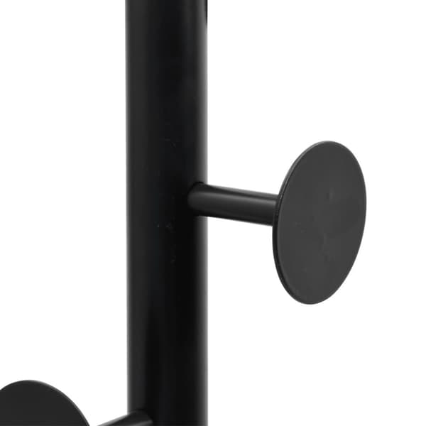 vidaXL stumtjener 176 cm pulverlakeret jern sort