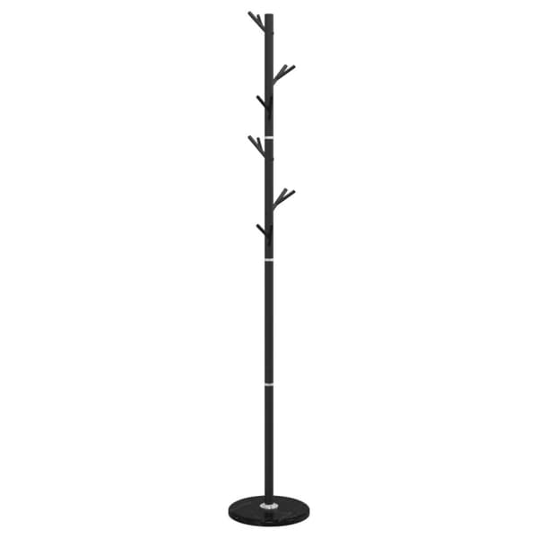 vidaXL Klädhängare svart 175 cm pulverlackerat järn