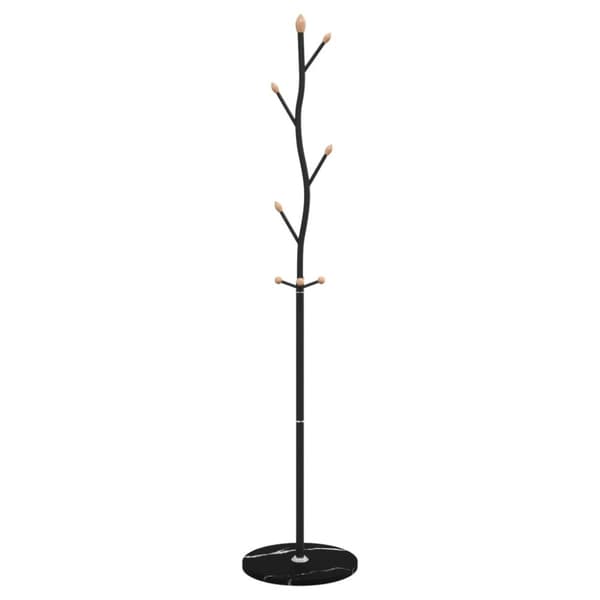 vidaXL Klädhängare svart 177 cm pulverlackerat järn