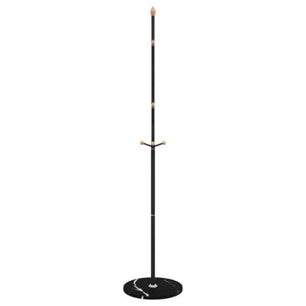 vidaXL Klädhängare svart 177 cm pulverlackerat järn