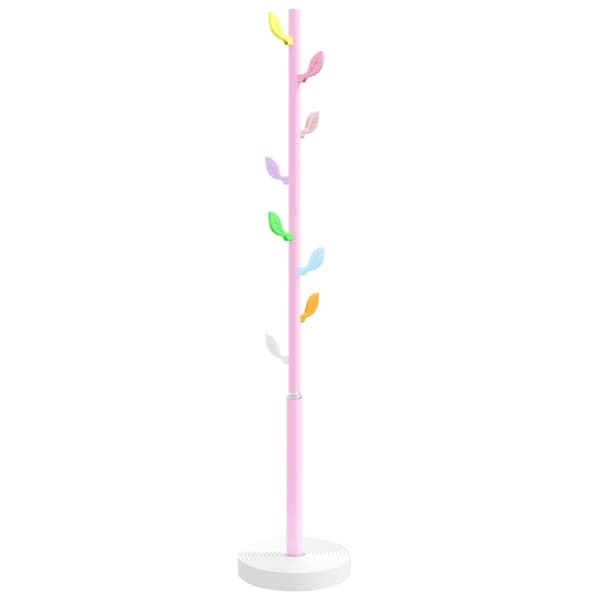 vidaXL stumtjener 172 cm pulverlakeret jern lyserød