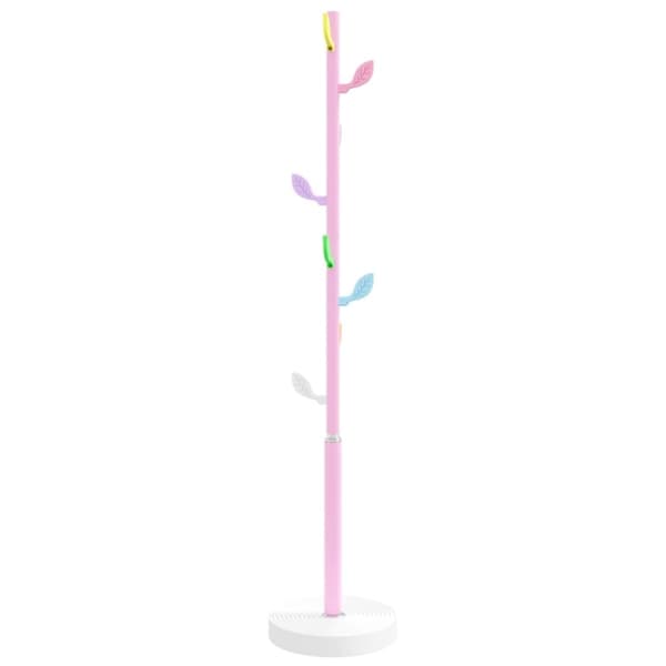 vidaXL stumtjener 172 cm pulverlakeret jern lyserød