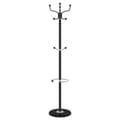 Miniatyrbillede 3 af 8: vidaXL stumtjener med paraplyholder 180 cm pulverlakeret jern sort