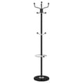 Miniatyrbillede 4 af 8: vidaXL stumtjener med paraplyholder 180 cm pulverlakeret jern sort